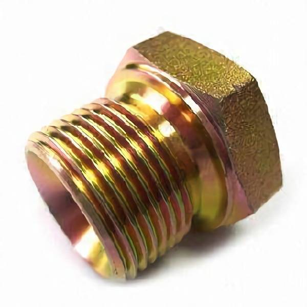 Flanged hose fitting of medium carbon steel