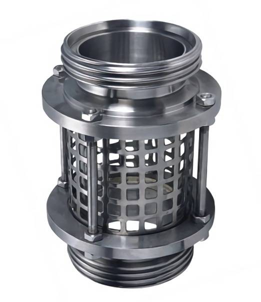 Hygienic hose fitting sight glass of male end
